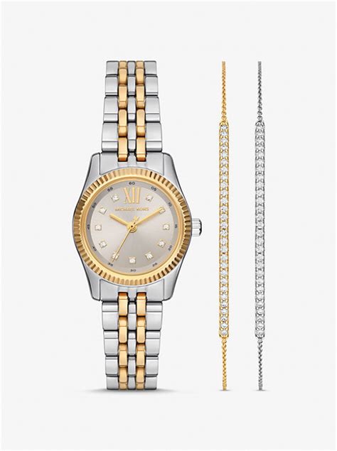 michael kors pave bracelet watch|lexington pave bracelet set.